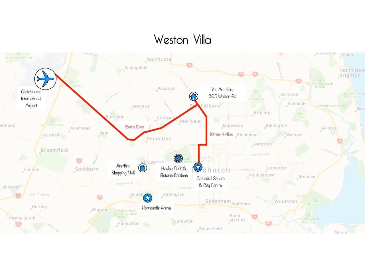 Weston Villa - Spacious & Family Friendly - Bookahome Christchurch Eksteriør bilde